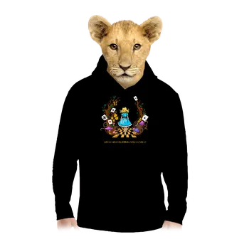 Chlapecká mikina Bastard Alenka v říši divů dětská mikina klokanka Black