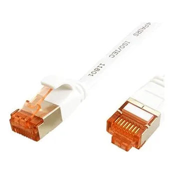 Síťový kabel goobay FTP patchkabel kat. 6, plochý, 0,25m, bílý (94913) - 21.92.2220