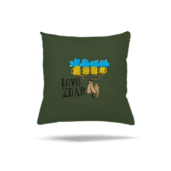 Polštář Bastard Lovu zdar polštář Olive Green