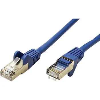 Síťový kabel goobay FTP patchkabel kat. 5e, 0,25m, modrý (68615) - 21.92.1114