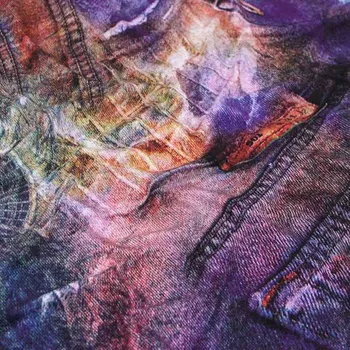 Úplet barevný denim 15860, š.145