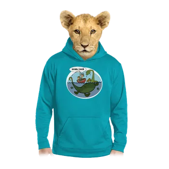 Chlapecká mikina Bastard Divný úhoř dětská mikina klokanka Hawaiian Blue