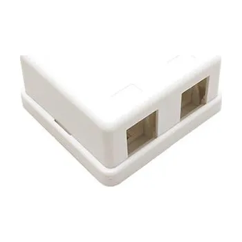 Elektroinstalační krabice goobay Instalační krabice na omítku pro 2x keystone (79366) - 25.92.0112