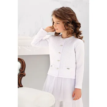 Bolerko Dívčí bolerko bílé Jomar 553