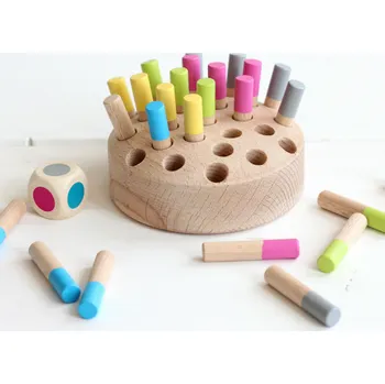 Dřevěná hračka Mamiee dřevěná pomůcka hra - Najdi barvu