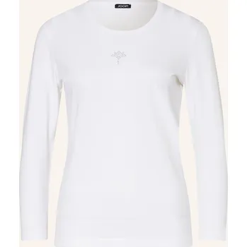 Dámské tričko Joop! Dámské Tričko S 3/4 Rukávem A Ozdobnými Kamínky, bílá, 44