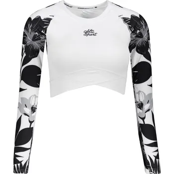 Dámská móda Dámský funkční crop top premium ALTISPORT VOJ/ALW115TR04 ČERNO-BÍLÁ M