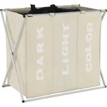 Látkový koš na prádlo, šedobéžová, LAUNDRY NEW TYP 3