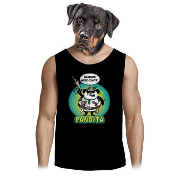 Pánské tílko Bastard Pandita pánské tílko Black