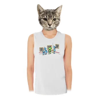 Bastard Galerie zítřka dámské tílko volné White