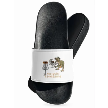 Pánské pantofle Bastard Puttování s dinosaury pantofle White