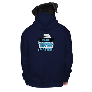 Pánská mikina Bastard Blue lives matter pánská mikina na zip Navy