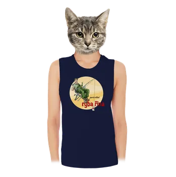 Bastard Rybadřina dámské tílko volné Navy