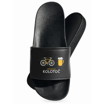 Pánské pantofle Bastard Jedeme na kolotoč pantofle Black