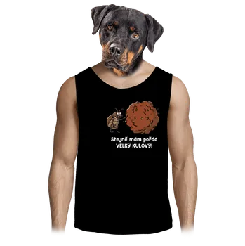 Pánské tílko Bastard Mám kulový pánské tílko Black