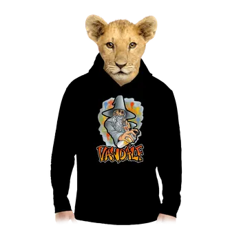 Chlapecká mikina Bastard Vandalf dětská mikina klokanka Black