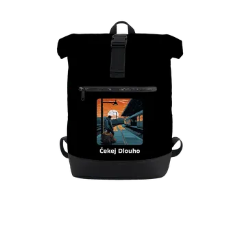 Městský batoh Bastard Čekej dlouho batoh Black