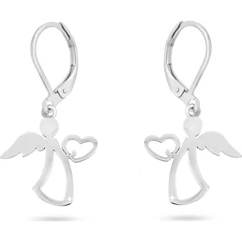 Náušnice biju Náušnice z chirurgické oceli, visací anděl se srdíčkem 1002510