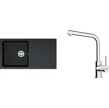 Granitový dřez Franke OID 611 černá+FS 3230.031 143.0687.323 + Sleva 10% při zadání kódu "ZIMA10"