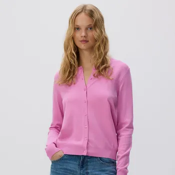 Dámský svetr Reserved - Kardigan s viskózou - orchidejová - YT258-40X - YT258-40X-S