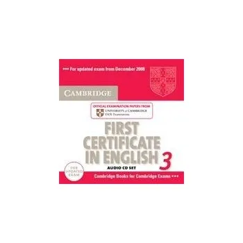 Kniha Cambridge First Certificate in English 3 for Updated Exam Audio CDs