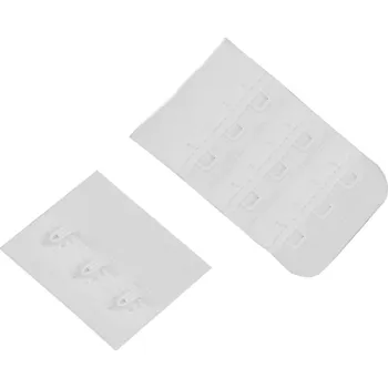 Zapínání na podprsenky šíře 40 mm trojřadé Varianta: 1 bílá, Balení: 12 pár