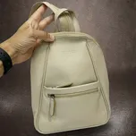 Béžový kožený batoh středně velký, velmi profesionální práce Bez personalizace - individuální přání řešíme po domluvě.