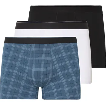 esmara Men Pánské boxerky, 3 kusy (černá/kostkovaná/bílá, 5/M)