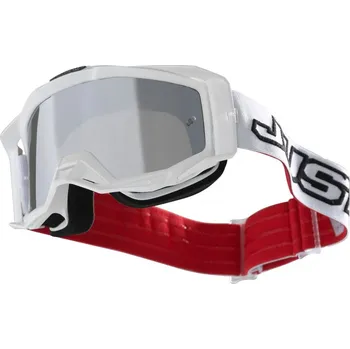 Motocyklové brýle Brýle JUST1 IRIS 2.0 SOLID bílé 2H78502112