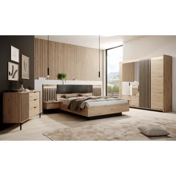 Ložnicová sestava Laski Ložnice Tally Vyber LED osvětlení: bez LED osvětlení, Vyberte rošt: Bez roštu