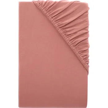 Prostěradlo LIVARNO home Žerzejové napínací prostěradlo, 140-160 x 200 cm (světle růžová)