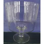 Váza skleněná - tvar číše, čirá