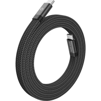 Datový kabel Mobile Origin MCF-USBC-1M-BLK USB-C to USB-C, 1m, černý