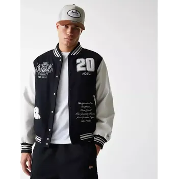 Pánská mikina bunda NEW ERA Patch varsity BLK velikost oblečení L