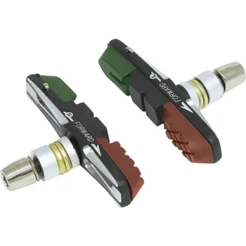 Brzda na kolo FORCE gumičky brzd CNC,zeleno-černo-hnědé 70 mm