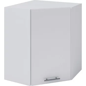 Horní rohová skříňka, bílá, pravá, FABIANA W - 60N