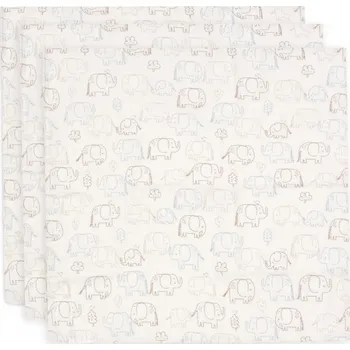 látková plena Jollein Pleny 3 ks 70x70 cm Elephant Tales