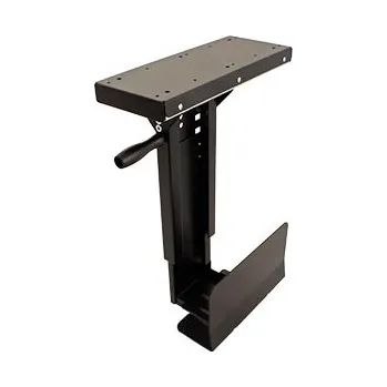 Držák PC ROLINE Držák slim PC pod desku stolu, možnost otočení, černý, 10kg - 17.93.1185