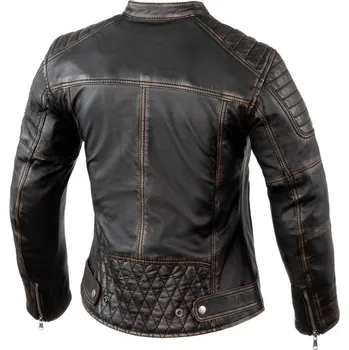 Moto bunda Dámská moto bunda REBELHORN HUNTER PRO vintage černá kožená 2H21974124