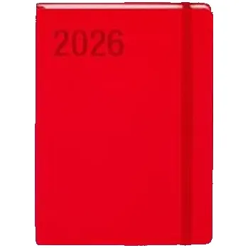 Diář Kalendarz 2026 A5 Minimalizm czerwony TNS