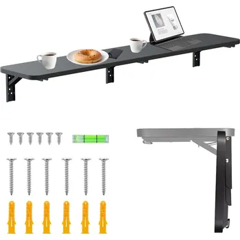 police Maclean Skládací police/top, černá, 100x20 cm, max. 50 kg, MC-129 B