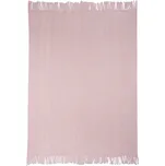 LIVARNO home Žinylkový pléd, 130 x 170 cm (světle růžová)