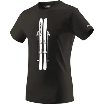 Pánské tričko Triko Dynafit Graphic Cotton S/S TEE black out/skis 2026 Barva: černá, Velikost: M