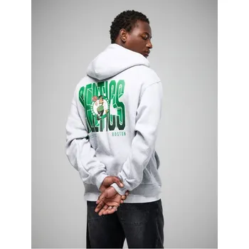 Pánská móda Mikina s&nbsp;kapucí a&nbsp;potiskem Boston Celtics - S - House - světle šedá - 497FX-09M