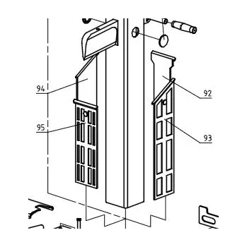 Štípačka na dřevo Příslušenství k štípačce WOODSTER Vodítka set k LV 90, 3905304040