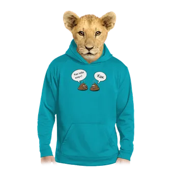 Chlapecká mikina Bastard Kak dětská mikina klokanka Hawaiian Blue