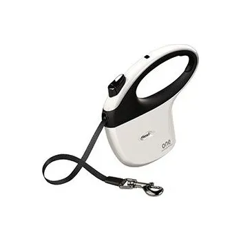 Vodítko pro psa flexi-Bogdahn International GmbH & Co KG Vodítko FLEXI One For All S/M pásek 5m/30kg bílá/černá