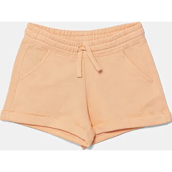 Chlapecké kraťasy Dětské bavlněné šortky United Colors of Benetton 3J68C901C.G.Season.PPYA oranžová 20X, vel. 150