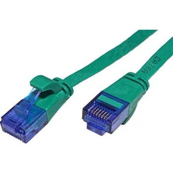 Value UTP patchkabel kat. 6a, plochý, 2m, zelený - 21.99.2042