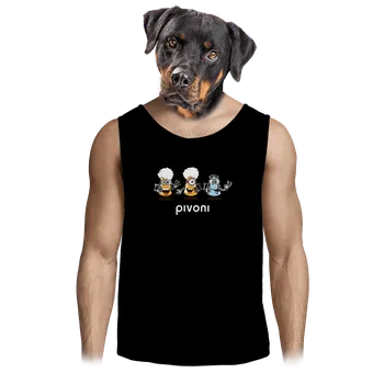 Pánské tílko Bastard Pivoni pánské tílko Black